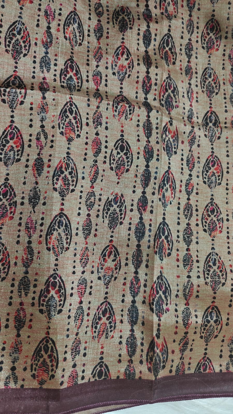 Semi Tussar silk With kalamkari Digital Printed Saree