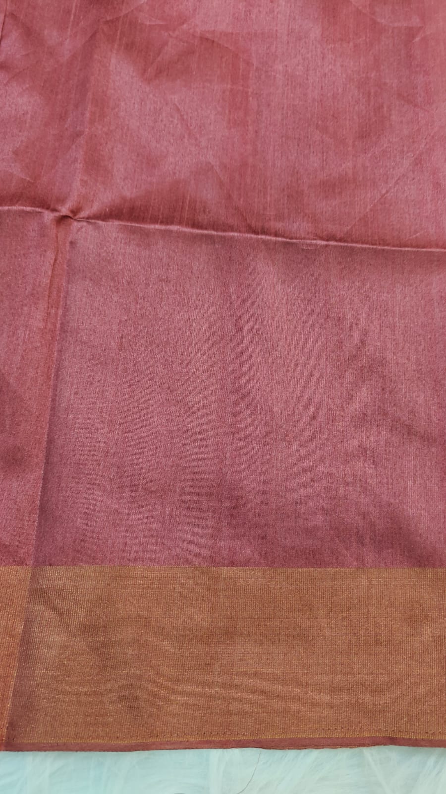 Kosa Semi Silk Saree Green And Maroon With Madhubhani Digital